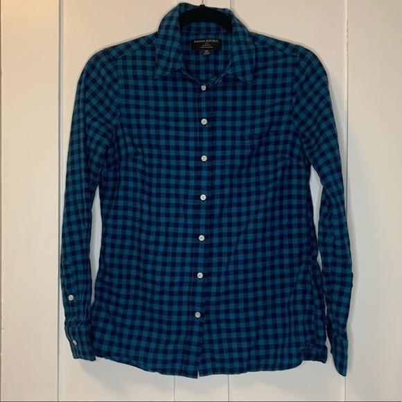 Banana Republic Plaid Shirt - Picture 1 of 5